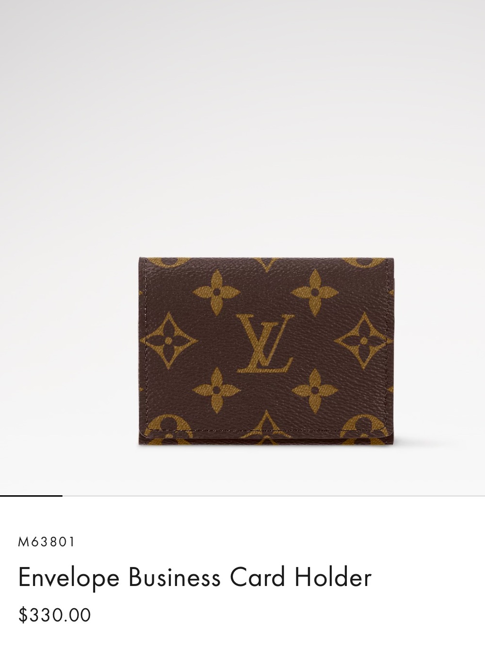 Louis Vuitton Envelope Business Card Holder